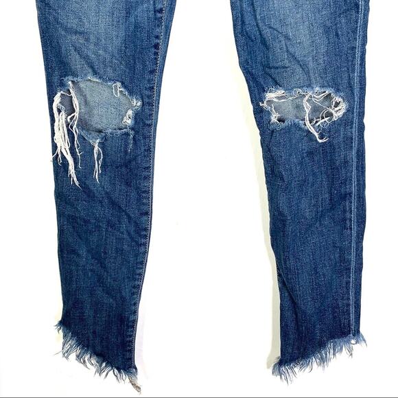 Joe’s Jeans medium wash distressed skinny jeans - Picture 3 of 5